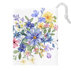 Flower Drawstring Pouch (5xl) by zappwaits