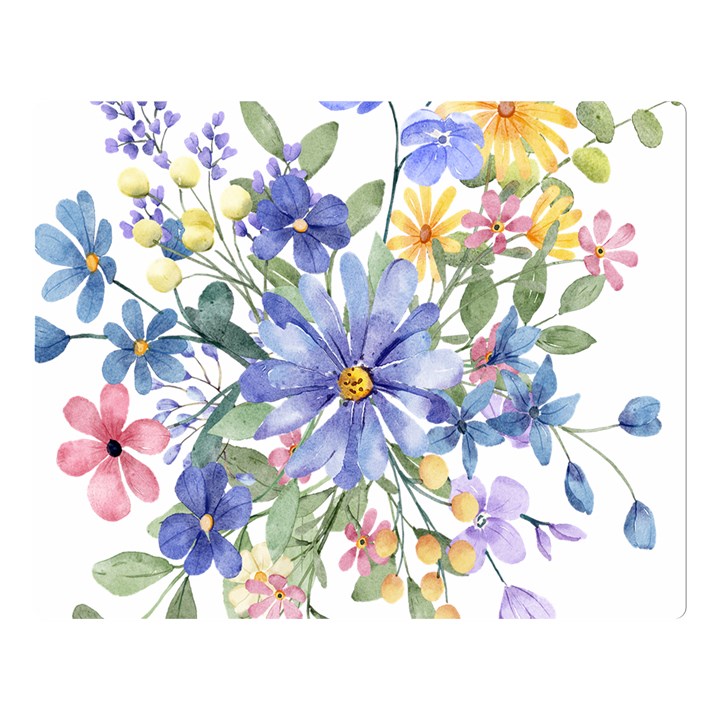 Flower Premium Plush Fleece Blanket (Large)