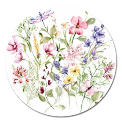 Bunch Of Flowers Magnet 5  (round) by zappwaits