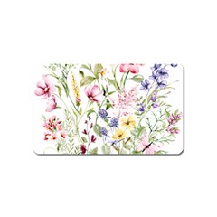 Bunch Of Flowers Magnet (name Card)