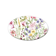 Bunch Of Flowers Sticker Oval (100 Pack) by zappwaits