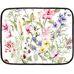 Bunch Of Flowers Fleece Blanket (mini) by zappwaits