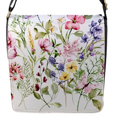 Bunch Of Flowers Flap Closure Messenger Bag (s) by zappwaits