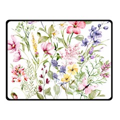 Bunch Of Flowers Two Sides Fleece Blanket (small) by zappwaits