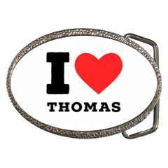 I Love Thomas Belt Buckles by ilovewhateva