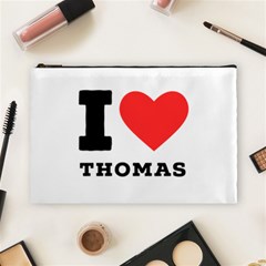 I Love Thomas Cosmetic Bag (large) by ilovewhateva