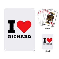 I Love Richard Playing Cards Single Design (rectangle) by ilovewhateva