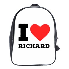 I Love Richard School Bag (large) by ilovewhateva