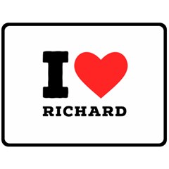 I Love Richard Two Sides Fleece Blanket (large) by ilovewhateva