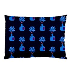 Flower Vase Pattern Pillow Case (two Sides) by Ravend