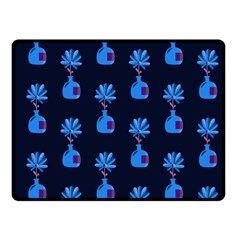 Flower Vase Pattern Two Sides Fleece Blanket (small) by Ravend