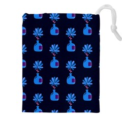 Flower Vase Pattern Drawstring Pouch (4xl) by Ravend