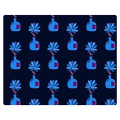 Flower Vase Pattern Premium Plush Fleece Blanket (medium) by Ravend