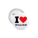 I love william 1.75  Buttons Front