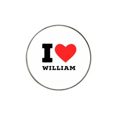 I Love William Hat Clip Ball Marker by ilovewhateva