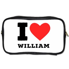 I Love William Toiletries Bag (two Sides) by ilovewhateva