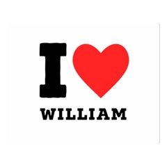 I Love William Premium Plush Fleece Blanket (large) by ilovewhateva