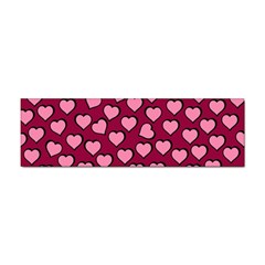 Pattern Pink Abstract Heart Love Sticker (Bumper)