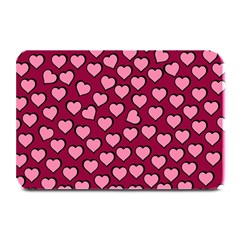 Pattern Pink Abstract Heart Love Plate Mats