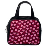 Pattern Pink Abstract Heart Love Classic Handbag (Two Sides) Back