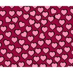 Pattern Pink Abstract Heart Love Deluxe Canvas 14  x 11  (Stretched) 14  x 11  x 1.5  Stretched Canvas