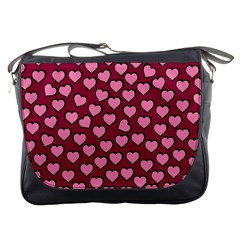 Pattern Pink Abstract Heart Love Messenger Bag