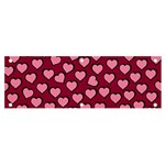 Pattern Pink Abstract Heart Love Banner and Sign 6  x 2  Front