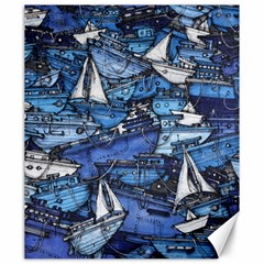 Boat Ship Background Pattern Canvas 20  X 24  by Ravend