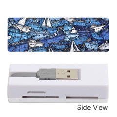 Boat Ship Background Pattern Memory Card Reader (stick) by Ravend