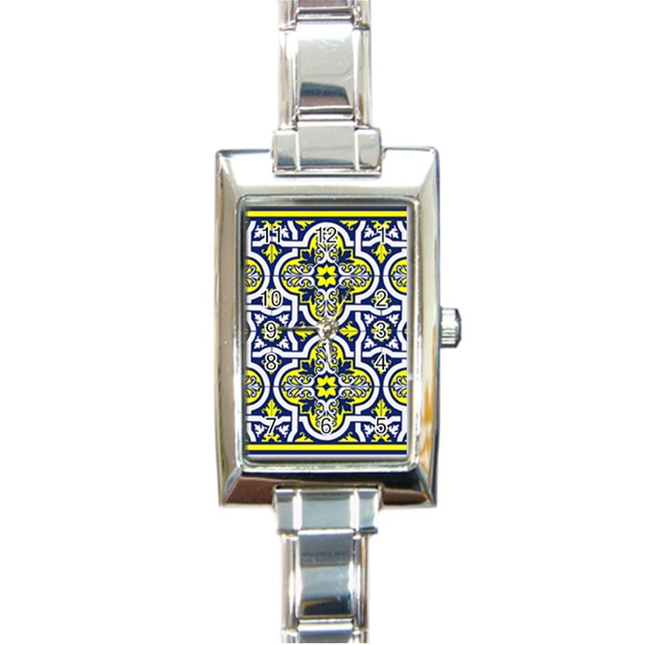 Tiles Panel Decorative Decoration Traditional Pattern Rectangle Italian Charm Watch