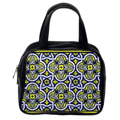 Tiles Panel Decorative Decoration Traditional Pattern Classic Handbag (one Side) by Ravend