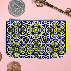 Tiles Panel Decorative Decoration Traditional Pattern Large Coin Purse by Ravend