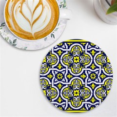 Tiles Panel Decorative Decoration Traditional Pattern Uv Print Round Tile Coaster by Ravend