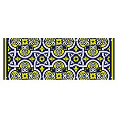 Tiles Panel Decorative Decoration Traditional Pattern Banner And Sign 8  X 3  by Ravend