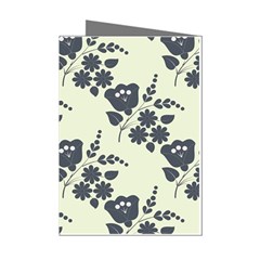 Flower Roses Rose Floral Flora Pattern Vintage Mini Greeting Cards (pkg Of 8) by Ravend