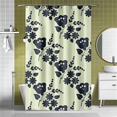 Flower Roses Rose Floral Flora Pattern Vintage Shower Curtain 48  X 72  (small)  by Ravend