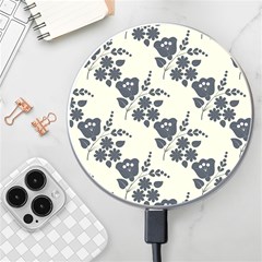 Flower Roses Rose Floral Flora Pattern Vintage Wireless Fast Charger(white) by Ravend