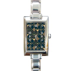 Background Non Seamless Pattern Rectangle Italian Charm Watch