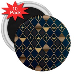 Background Non Seamless Pattern 3  Magnets (10 pack) 