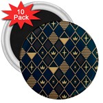 Background Non Seamless Pattern 3  Magnets (10 pack)  Front