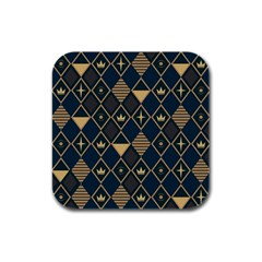 Background Non Seamless Pattern Rubber Square Coaster (4 pack)