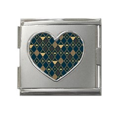 Background Non Seamless Pattern Mega Link Heart Italian Charm (18mm)