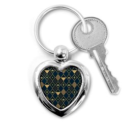 Background Non Seamless Pattern Key Chain (heart) by Ravend