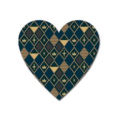 Background Non Seamless Pattern Heart Magnet