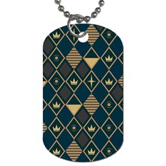 Background Non Seamless Pattern Dog Tag (Two Sides)