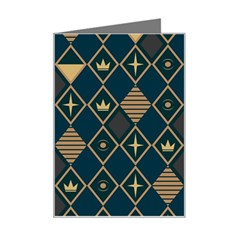 Background Non Seamless Pattern Mini Greeting Card