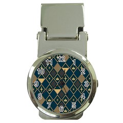 Background Non Seamless Pattern Money Clip Watches