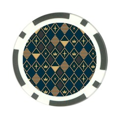 Background Non Seamless Pattern Poker Chip Card Guard