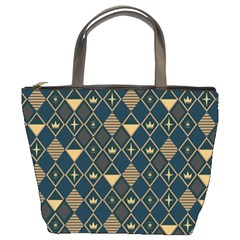 Background Non Seamless Pattern Bucket Bag