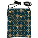 Background Non Seamless Pattern Shoulder Sling Bag Front